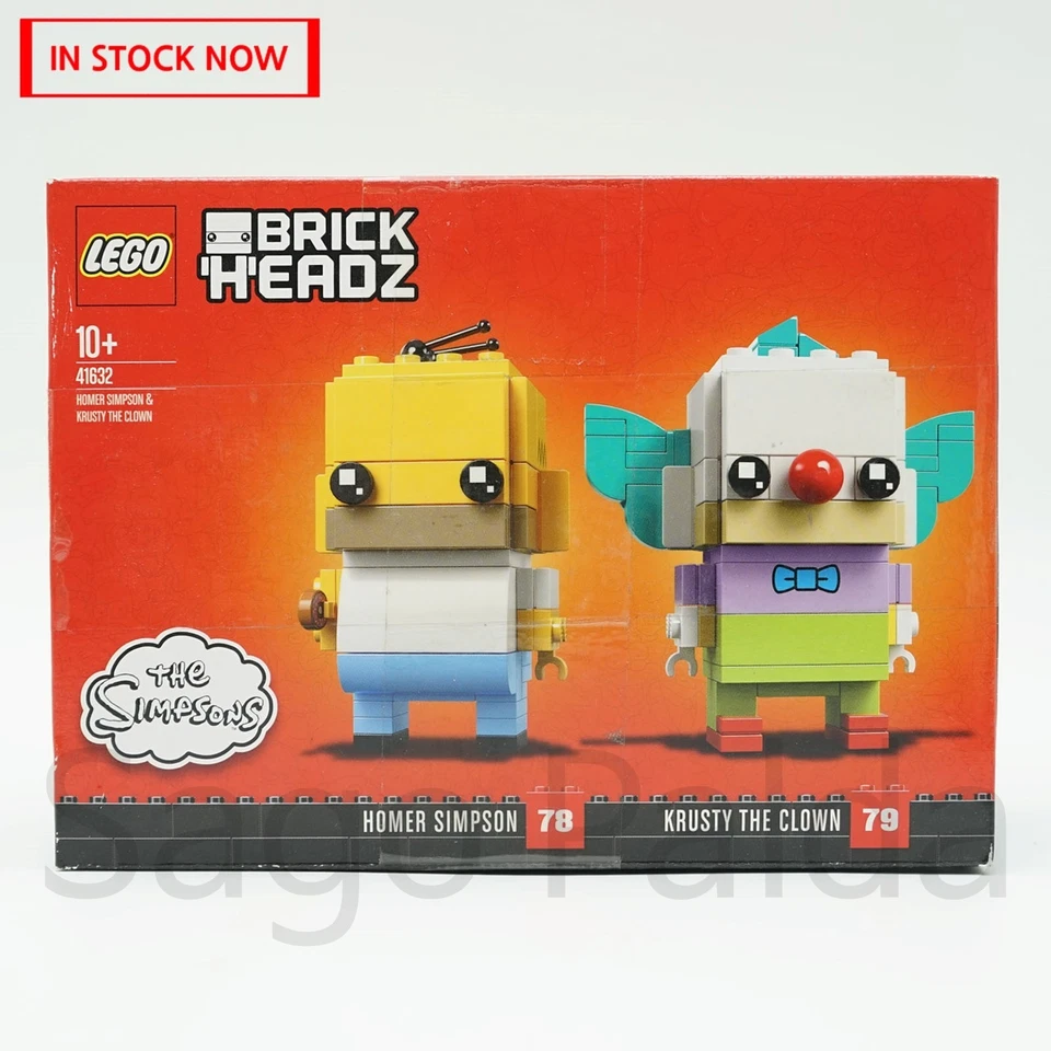 LEGO 41632 Brickheadz Homer Simpson & Krusty the Clown 2018 NEW SEALED  **READ** - Image 1 of 4