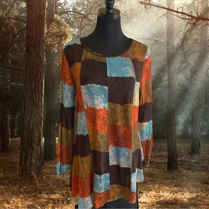 NWT Feratelli Sweater in Autumn Colors Women's Size Medium - Picture 1 of 9