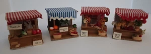 lot 2.5" little farmers market festival ornaments fruit flowers dollhouse size - Picture 1 of 6
