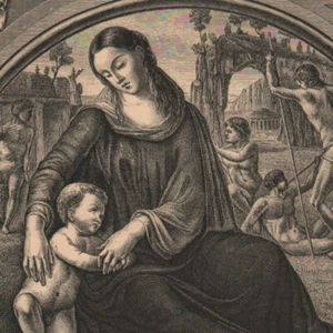 La Vierge (Luca Signorelli) - Gravure de presse 1870 - Picture 1 of 2