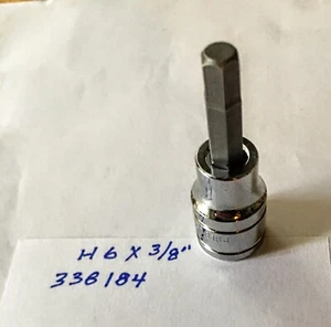 Kobalt H 6mm x 3/8" Dr Hex Bit Socket 338184 Free Shipping - Picture 1 of 4