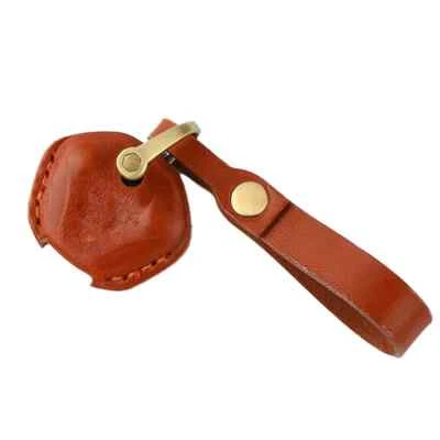 Motorcycle Leather Cover Keychains For Triumph Bonneville T 100 Leather Key Case - Image 1 of 4