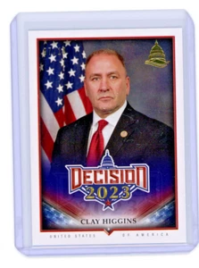 Lámina de oro Clay Higgins 2023 Decisión Capitol 7/10 - Imagen 1 de 2