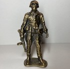 Solid Brass WW2 Soldier Statue Figurine Ornament