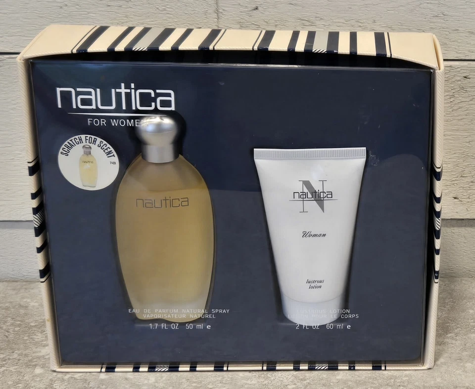 De colección Original Elizabeth Arden Fórmula 1.7 OZ Nautica EDP + 2 oz Loción Set de Regalo Foto 1 de 4