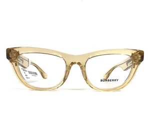 Burberry Eyeglasses Frames B2406-U 4068 Transparent Brown Asian Fit 50-18-140 - Picture 1 of 13