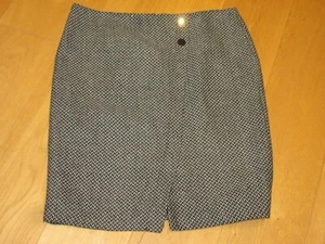 ladies TU black grey wool straight skirt, size 18 - Picture 1 of 4