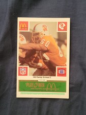 1986 Randy Grimes McDonald's Oversized NFL Promo Card Tampa Bay Buccaneers