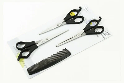 LIFETIME ★ ★ ★ 3 x HAARSCHERE WARE SET MODELLIERSCHERE HANDLICH KAMM FRISEURSCHERE