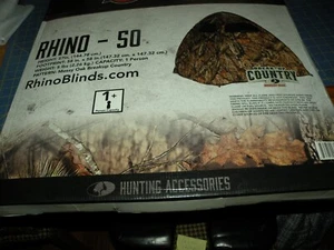 NIB RHINO-50 1 PERSON BLIND BREAK UP COUNTRY MOSSY OAK HUNTING ACCESSORY - Picture 1 of 4