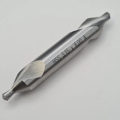 3,15 mm Zentrierbohrer für Metall Anbohrer Bohrer Zentrierer HSS Form A