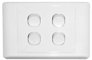 4 Gang Light Switch Electrical 2000 Series Style Four Way 4 G - Picture 1 of 5