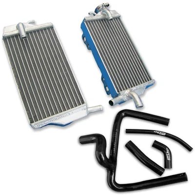 Radiador de aluminio y manguera negra para Honda CR250R CR250 CR 250R 2002-2004 2003 Foto 1 de 4