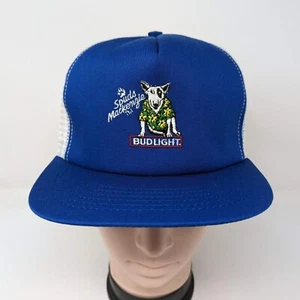 Gorra Spuds Mackenzie Trucker Bud Light Vintage 1985 Snapback Hecha en EE. UU. Nueva - Imagen 1 de 9