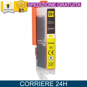 Cartuccia CLI-551XL Giallo per Canon CLI-551XL Y Compatibile alta capacità - Foto 1 di 1