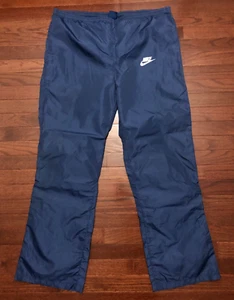 VINTAGE 80er NIKE TRAININGSHOSE HERREN XL DUNKELBLAU WEISS SWOOSH SWISHY 80er e - Bild 1 von 8