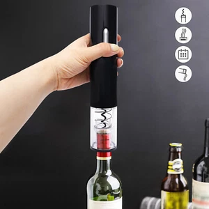 Abridor de botellas de vino eléctrico automático sacacorchos para botellas de vino con cortador de papel de aluminio nuevo - Imagen 1 de 13
