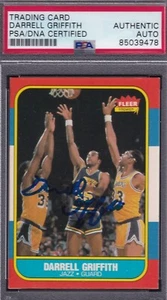 1986 Fleer Darrell Griffith RARE SIGNED PSA DNA CARD Indiana Pacers AUTOGRAPHED - Picture 1 of 1