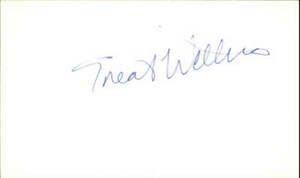 Treat Williams Actor Hair Signed 3" x 5" Index Card