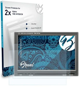 Bruni 2x Proteggi Schermo per Alpine TME-M780/EM Pellicola Protettiva - Foto 1 di 4