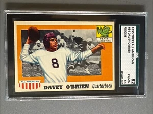 1955 Topps All-American Football Card - #34 Davey O'Brien ROOKIE RC SGC 6.5 - Picture 1 of 2