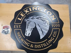 Lexington Brewing & Distilling Metal Wall Art Plasma Cut Home Decor Gift Idea  - Picture 1 of 4