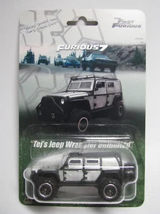 Fast & Furious 7 Tej Armored Jeep Wrangler Unlimited 1/64 Custom Hot Wheels - Picture 1 of 7