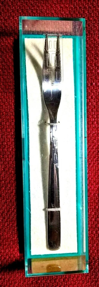 Schöne "BSF-Fleischgabel", 90 gr. versilbert, Vintage, 14 cm, in Verpackung - Bild 1 von 1