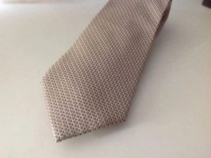 Corbata Cuello Corbata Tejida Oro Bronceado Azul Seda Prendas para el Cuello Corbata Nuevo - Imagen 1 de 3