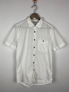 Vintage Stone Island White Short Sleeve Button Down Shirt Sz M ART561512102/1045