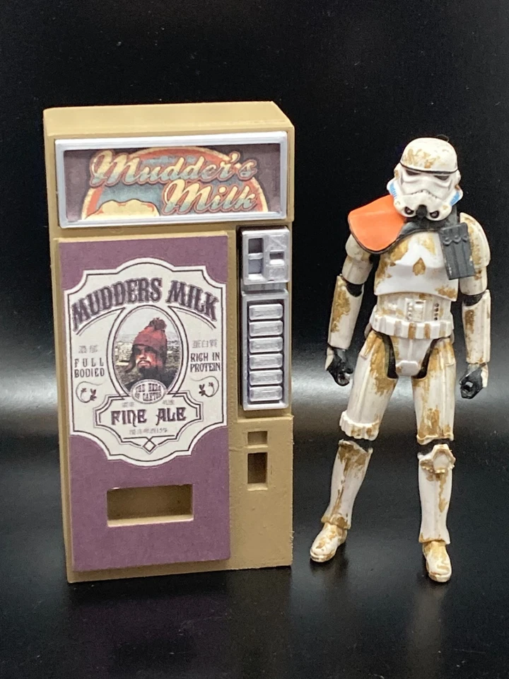 CUSTOM FIREFLY MUDDERS MILK VENDING MACHINE 3.75" FIGURE STAR WARS DIORAMA (K08) - Image 1 of 1