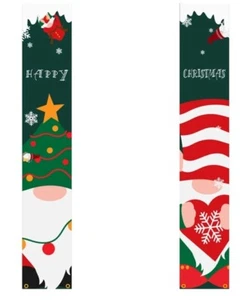 Happy Christmas 6 ft. Hanging Indoor/Outdoor Holiday Decoration Banners - NEW - Picture 1 of 3