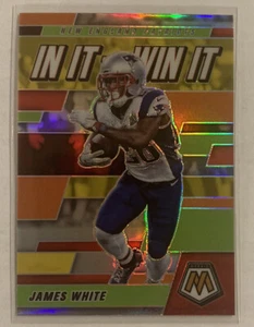 2021 MOSAIC IN IT TO WIN IT JAMES WHITE SILVER Prizm Patriots Holo Pats Insert - Picture 1 of 2