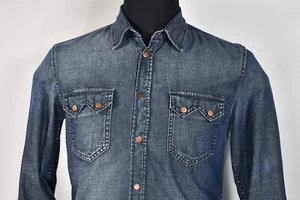 Nudie Jeans Western Denim Shirt Men's size S - Picture 1 of 7