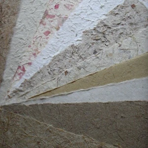 10 WHOLE HUGE SHEETS natural THICK TEXTURED mulberry, banana papers ASSORTMENT - Picture 1 of 7
