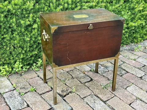 Vintage LANE MAHOGANY CELLARETTE Wine Liquor Cabinet On Stand Altavista Virginia Cover