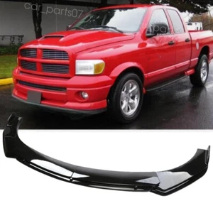 For Dodge Ram 1500 Glossy Black Front Bumper Lip Spoiler Spoiler Body Kit - Picture 1 of 15