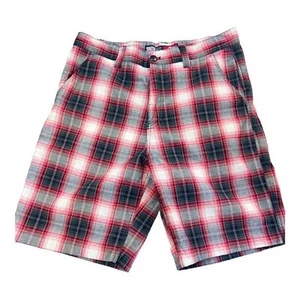 Southpole vintage Y2K red black men’s plaid utility shorts 36 - Picture 1 of 9