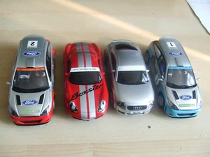 4 Tested Working Scalextric Cars Ford Focus WRC x 2, Audi TT, Porsche Boxster - Picture 1 of 9