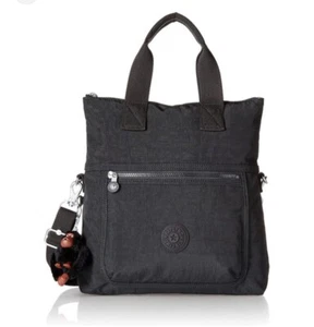 NWT Kipling Women's Eleva Nylon Travel Bag, Black, Tonal, crossbody/shoulder bag - Picture 1 of 9
