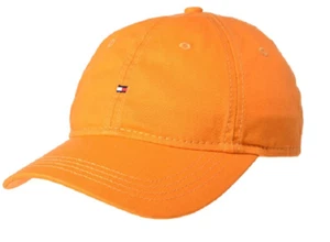 Tommy Hilfiger Men's Mini Flag Classic Baseball Cap Flame Orange One Size - Picture 1 of 3