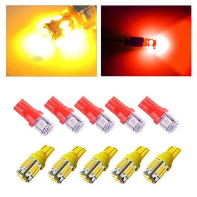 10pcs Red/Amber LED Rooftop Cab Running Lights Bulbs Fit For Hummer H2 2003-2009 - Image 1 of 4