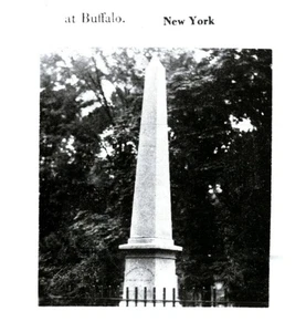 Millard Fillmore Burial Site In Buffalo N.Y., Vintage Postcard - Picture 1 of 3