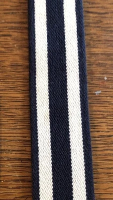 POLO RALPH LAUREN Belt. Size 42. Blue & White Stripe. Excellent Cond. Fast Ship - Image 1 of 4