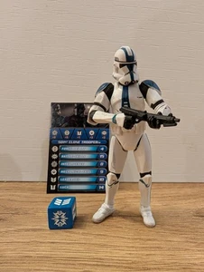 Star Wars Saga Legends 501st Legion Trooper Galactic Battle Cards - Picture 1 of 3