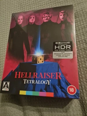 Arrow Video Hellraiser Tetralogy UHD 4K Blu-ray Box Set New Sealed - Image 1 of 4