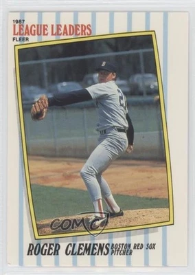1987 Fleer Major League Leaders Box Set Roger Clemens #10 - Image 1 of 2