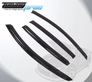 Para Nissan Altima Sedan 2007-2012 Negro Ventana Lluvia Guards Visera 4pcs Juego - Imagen 1 de 4