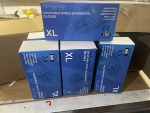 8 Schachteln Einweg Untersuchungs Nitril Handschuhe blau x-large 100 Handschuhe in jeder Box - Bild 1 von 1