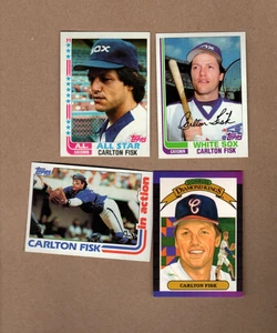 Carlton Fisk 4 Karten Lot HALL OF FAME - Bild 1 von 2